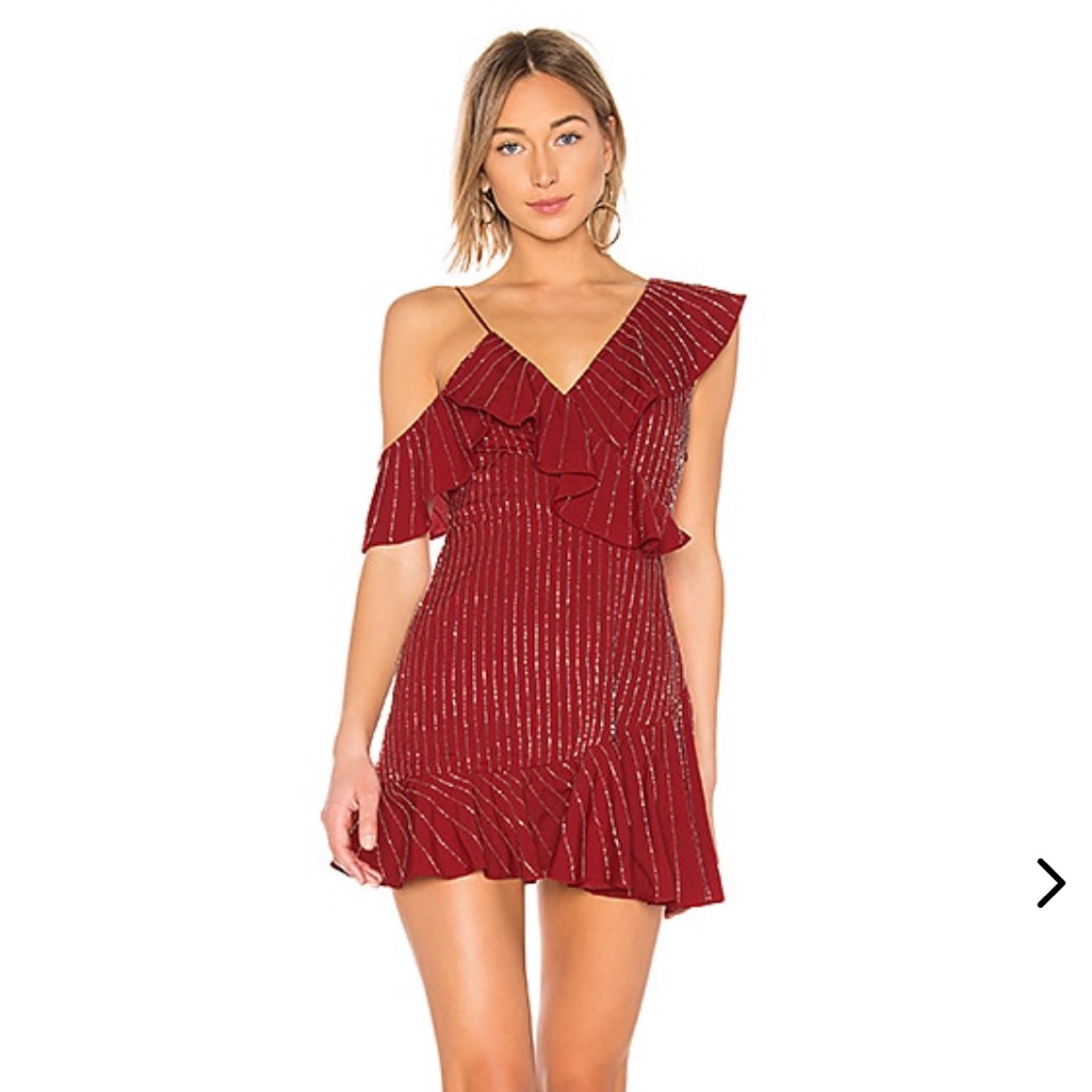 Jenny Embellished Mini Dress In Cabernet